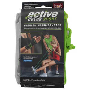 BORT ActiveColor Sport Daumen-Hand-Band.S schw/gr. Produktbild
