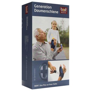 Bort Generation Daumenschiene links M blau Produktbild