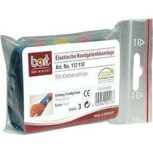 Bort Handgelenkbandage m.Klettverschl.Gr.3 bunt Produktbild