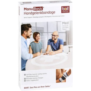 Bort Manubasic Bandage links small silber Produktbild
