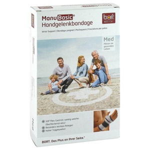 BORT ManuBasic Bandage rechts M silber Produktbild