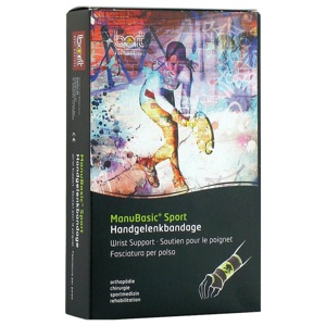Bort ManuBasic Sport Bandage li.M schw./grün Produktbild