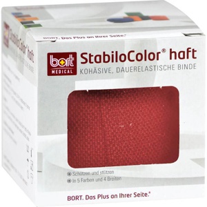 Bort StabiloColor Binde 4 cm rot Produktbild