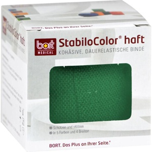 Bort Stabilocolor haft Binde 4cm grün, 1 St Binden Produktbild