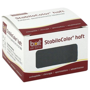 Bort Stabilocolor haft Binde 4cm schwarz, 1 St Bandage Produktbild