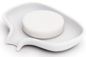 Bosign Tvålfat i silikon Small Vit produkt bild