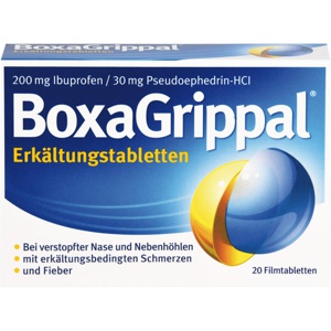 BOXAGRIPPAL Erkältungstabletten 200 mg/30 mg FTA Produktbild