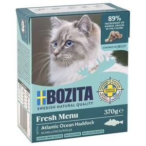 Bozita Cat Haddock Chunks in Jelly 370 g produktbilde