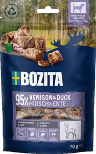 Bozita Dog Meaty Bites godbiter Hjort & And 70g produktbilde