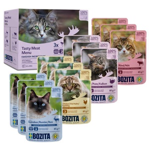 Bozita Häppchen In Soße im Mixpaket 12 x 85 g Produktbild