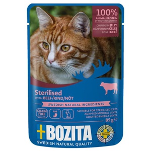 Bozita Indoor & Sterilised Nöt i Gelé 85 g produkt bild