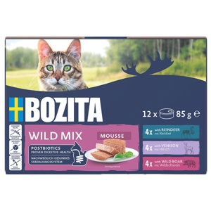 Bozita Mousse Våtfoder till Katt Wild Mix 12x85 g produkt bild