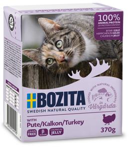 Bozita Tetra bitar i gelé 6 x 370 g - Kalkon produkt bild