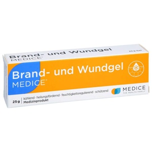 Brand und Wundgel Medice bei Verbrennungen & Sonnenbrand 25 g Gel Produktbild