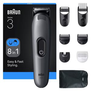 Braun&nbsp;All-in-One&nbsp;Series&nbsp;3,&nbsp;8in1&nbsp;Grooming&nbsp;Kit,&nbsp;AIO3540,&nbsp;Grå produkt bild
