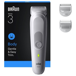 Braun&nbsp;Body&nbsp;Groomer&nbsp;Series&nbsp;3&nbsp;Kroppstrimmer,&nbsp;+3&nbsp;Stylingverktyg,&nbsp;BG3530,&nbsp;Grå produkt bild