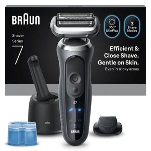 Braun Series 7 Elektrisk Rakapparat, SmartCare Center, +1 Tillbehör, 72-G7200CC, Grå produkt bild