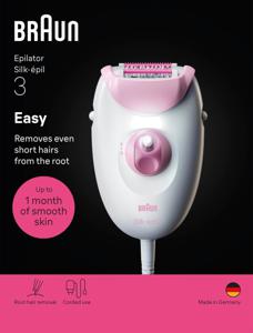 Braun Silk·épil 3 Epilator med sladd 3-000 Rosa produkt bild