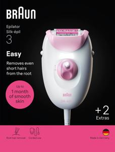 Braun Silk épil 3 Epilator med Sladd 3 031 Rosa produkt bild