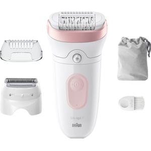 Braun Silk-épil 7 Epilator for Easy Hair Removal Long-Lasting Smooth Skin 7-030 White/Flamingo Pink produkt bild