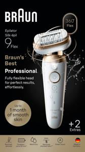 Braun Silk épil 9 Flex Wet & Dry Epilator 9 011 3D Guld produkt bild