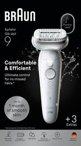 Braun Silk·épil 9 Wet & Dry Epilator 9-030 Silver produkt bild