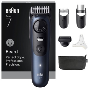 Braun Skäggtrimmer Series 7 +6 Barberverktyg BT7520 Blå produkt bild