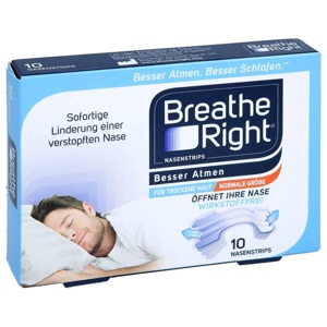 BREATHE Right Besser Atmen Nasenpfl.normal transp. Produktbild