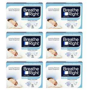 Breathe Right Congestion Relief Nasal Strips Clear Large product image