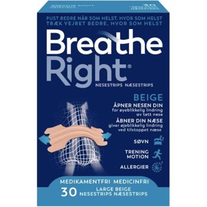 Breathe Right Tan Nesestrips L 30 stk produktbilde
