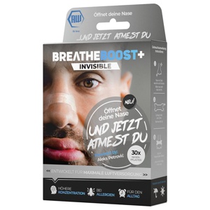 Breatheboost+ Invisible Nasenpflaster Transparent Produktbild