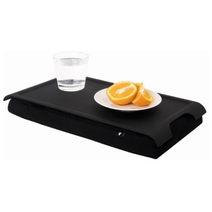 Bricka med kudde 43x23 cm - Svart produkt bild