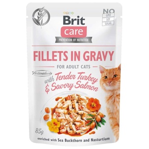 Brit Care Cat Adult Turkey & Salmon in Gravy 85 g produkt bild
