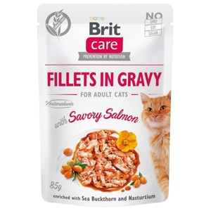 Brit Care Cat Adult Salmon in Gravy 85 g produkt bild