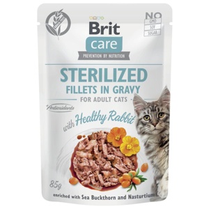 Brit Care Cat Adult Sterilized Rabbit in Gravy 85 g produkt bild