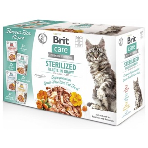 Brit Care Cat Adult Sterilized Fillets in Gravy Multipack 12 x 85 g produkt bild