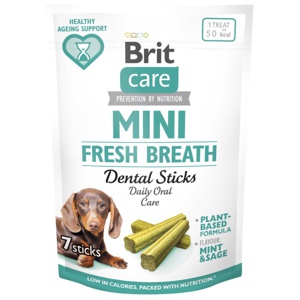 Brit Care Dog Mini Treats Fresh Breath Tuggpinnar 7-pack produkt bild
