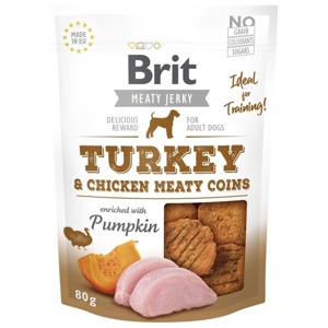 Brit Care Meaty Jerky Coins Turkey (80 g) produkt bild