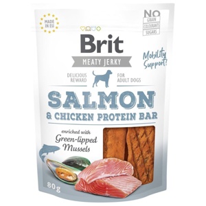 Brit Care Meaty Jerky Proteinbar Salmon 80 g produkt bild