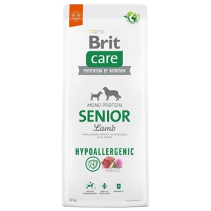 Brit Care Senior hund singelprotein allergivänligt lammkött torrfoder för äldre 12 kg produkt bild