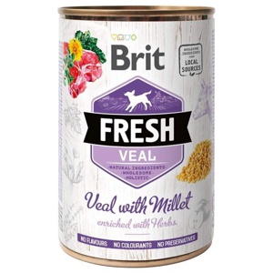 Brit Fresh Cans Veal with Millet 400 g produkt bild