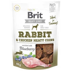 Brit Jerky Snack Snacks Hund Adult (animal) Kanin 80 g Sockerfri produkt bild