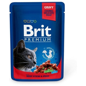 Brit Premium Beef Stew & Peas Chunks in gravy 100 g produkt bild