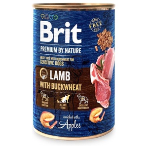 Ekonomipack: Brit Premium by Nature 12 x 400 g - Lamm med bovete produkt bild