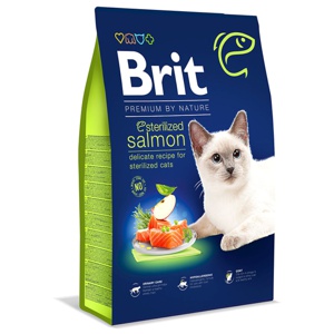 Brit Premium by Nature Cat Sterilized Salmon 8 kg produkt bild