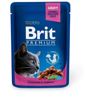 Brit Premium Chicken & Turkey Chunks in gravy 100 g produkt bild
