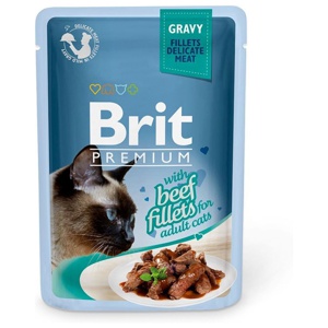 Brit Premium Beef Fillets in gravy 85 g produkt bild