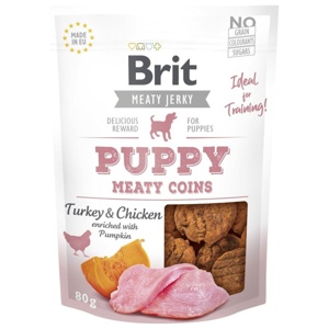 Brit Care Puppy Meaty Jerky Coins Turkey 80 g produkt bild