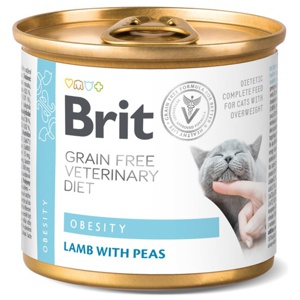 Brit Veterinary Diet Cat Obesity Grain Free Can 200 g produkt bild