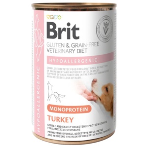 Brit Veterinary Diet Dog Hypoallergenic Monoprotein Turkey 400 g produkt bild